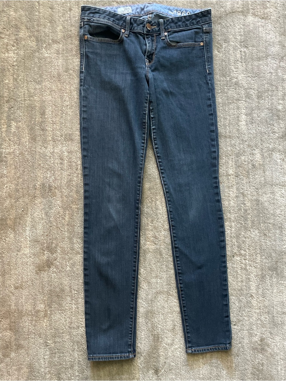Gap 1969 Always Skinny Dark Wash Denim Jeans Size 28 / 6 Regular